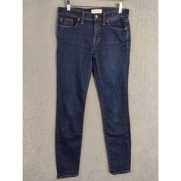 Madewell Skinny Skinny Distressed Mid Rise Jeans Women's Size 27 - Picture 1 of 12